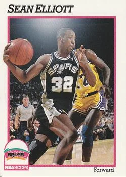 1991-92 Hoops Sean Elliott #190 card image