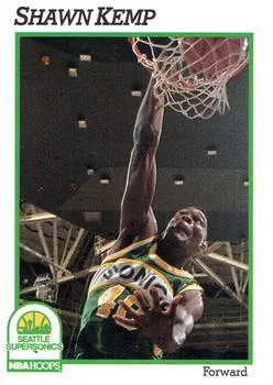 1991-92 Hoops Shawn Kemp #200 card image