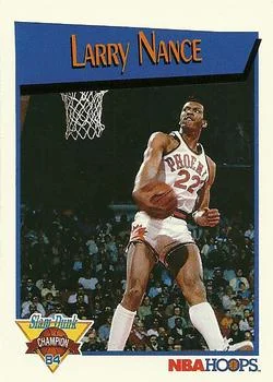 1991-92 Hoops Larry Nance [Slam Dunk Champions] Slam Dunk Champions #I card image
