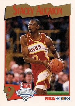 1991-92 Hoops Stacey Augmon Draft Picks #554 card image