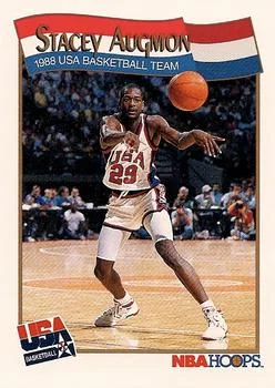 1991-92 Hoops Stacey Augmon USA #566 card image
