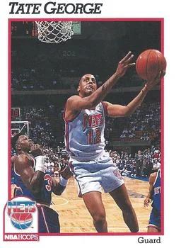 1991-92 Hoops Tate George #400 card image