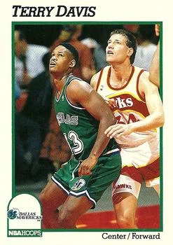 1991-92 Hoops Terry Davis #352 card image