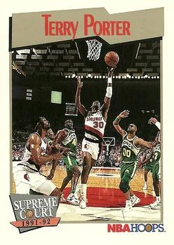 1991-92 Hoops Terry Porter SC #492 card image