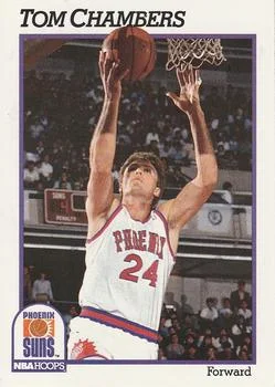 1991-92 Hoops Tom Chambers #163 card image