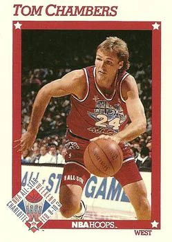 1991-92 Hoops Tom Chambers #261 card image