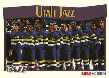 1991-92 Hoops Utah Jazz TC #299 card image