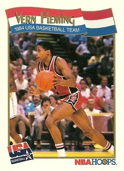 1991-92 Hoops Vern Fleming USA #558 card image