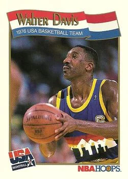 1991-92 Hoops Walter Davis USA #557 card image
