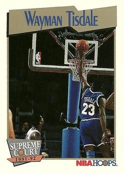 1991-92 Hoops Wayman Tisdale SC #494 card image