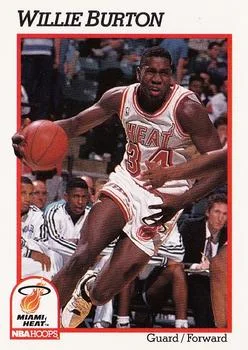 1991-92 Hoops Willie Burton #107 card image