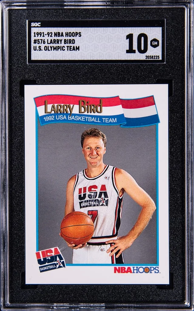 1991-92 NBA Hoops Larry Bird U.S. Olympic Team #576 card image