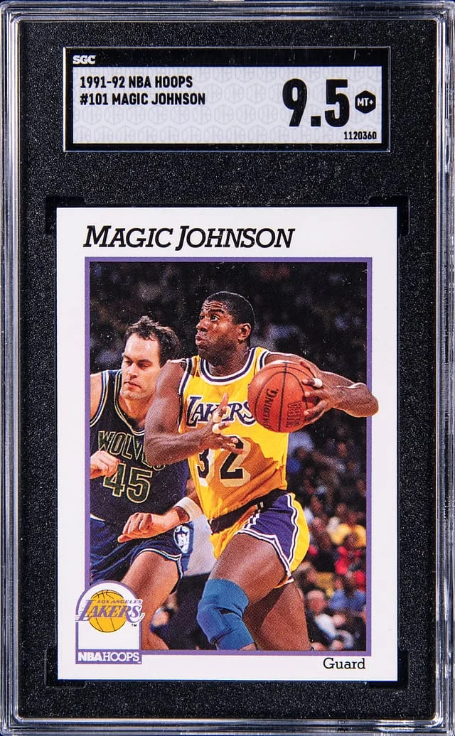 1991-92 NBA Hoops Magic Johnson #101 card image