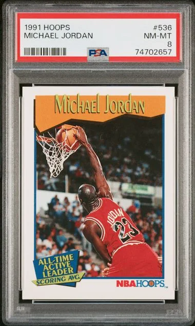 1991-92 NBA Hoops Michael Jordan #536 card image