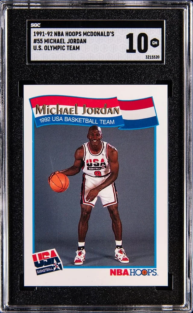 1991-92 NBA Hoops Michael Jordan McDonald's U.S. Olympic Team #55 card image