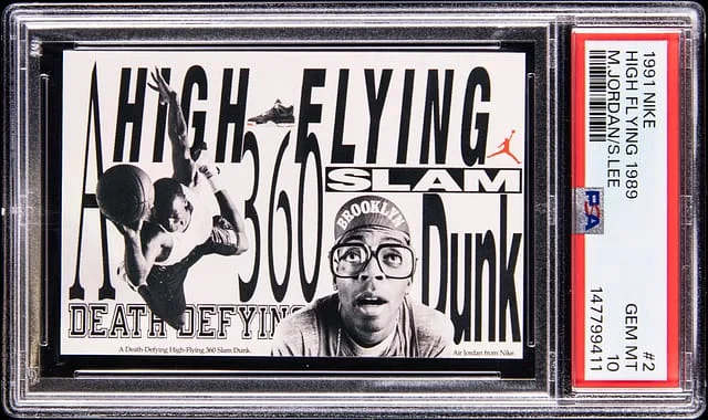 1991-92 Nike High Flying 1989 Michael Jordan/Spike Lee #2 card image