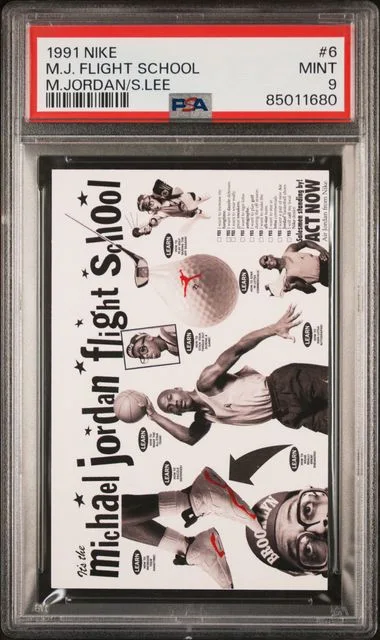 1991-92 Nike M.J. Flight School Michael Jordan/Spike Lee #6 card image