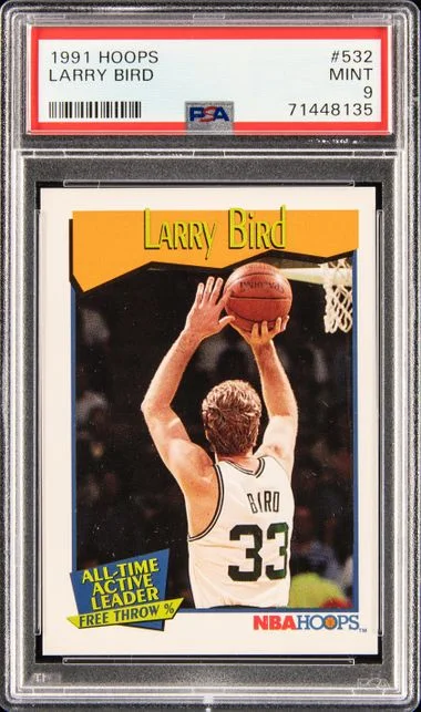 1991-92 Panini Hoops Larry Bird #532 card image