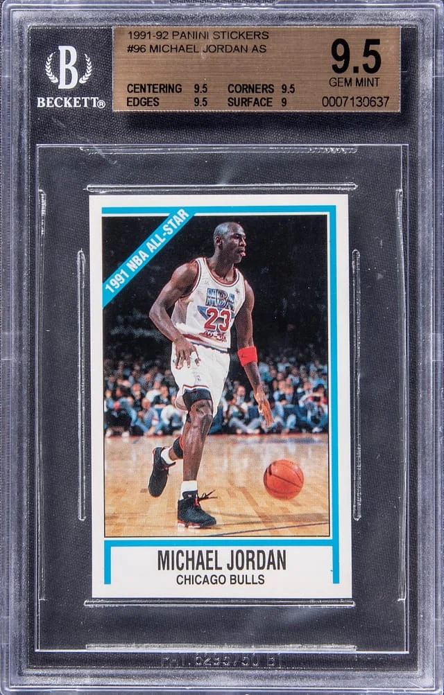1991-92 Panini Michael Jordan Stickers All-Star #96 card image