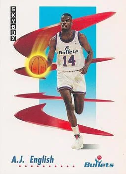 1991-92 SkyBox A.J. English #290 card image
