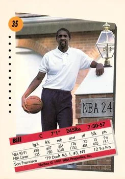 1991-92 SkyBox Bill Cartwright #35 card back image