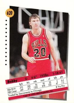 1991-92 SkyBox Bobby Hansen #620 card back image