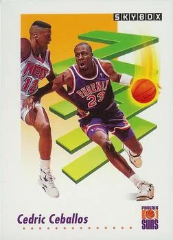 1991-92 SkyBox Cedric Ceballos #222 card image