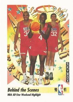 1991-92 SkyBox Charles Barkley / Clyde Drexler / Joe Dumars / Kevin McHale / David Robinson #317 card image