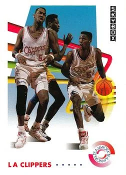 1991-92 SkyBox Charles D. Smith / Danny Manning TW #470 card image