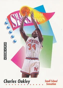 1991-92 SkyBox Charles Oakley SMALL #605 card image