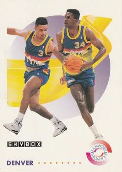 1991-92 SkyBox Chris Jackson / Reggie Williams TW #465 card image