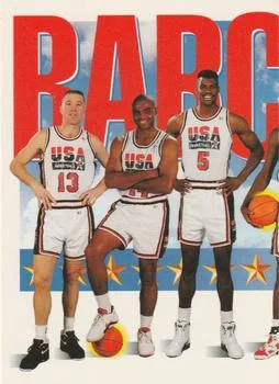1991-92 SkyBox Chris Mullin / Charles Barkley / David Robinson USA #544 card image