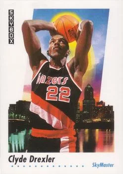 1991-92 SkyBox Clyde Drexler SKM #579 card image