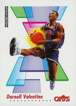 1991-92 SkyBox Darnell Valentine #54 card image