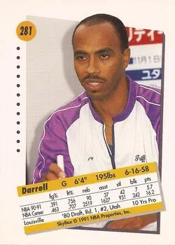 1991-92 SkyBox Darrell Griffith #281 card back image