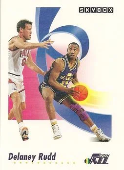 1991-92 SkyBox Delaney Rudd #284 card image
