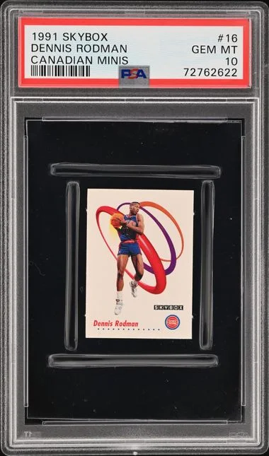 1991-92 SkyBox Dennis Rodman Canadian Minis #16 card image