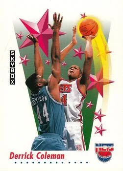 1991-92 SkyBox Derrick Coleman RS #502 card image