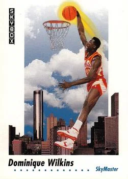 1991-92 SkyBox Dominique Wilkins SKM #588 card image