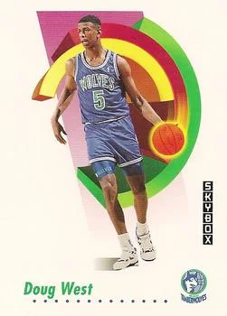 1991-92 SkyBox Doug West #176 card image