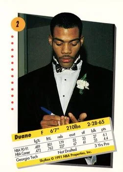 1991-92 SkyBox Duane Ferrell #2 card back image