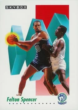 1991-92 SkyBox Felton Spencer #174 card image
