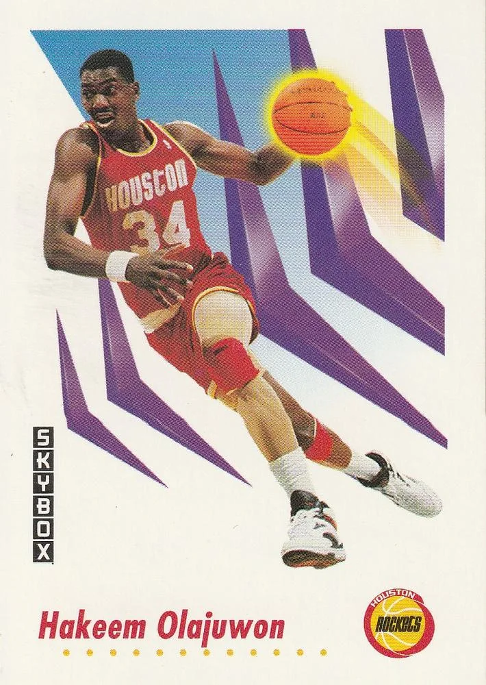 1991-92 SkyBox Hakeem Olajuwon #105 card image