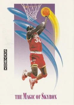 1991-92 SkyBox Hakeem Olajuwon MAG #568 card image