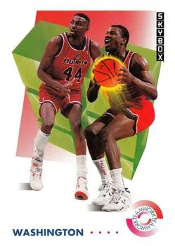 1991-92 SkyBox Harvey Grant / Bernard King TW #485 card image