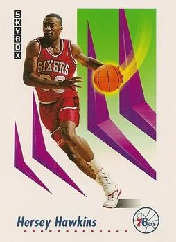 1991-92 SkyBox Hersey Hawkins #216 card image