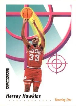 1991-92 SkyBox Hersey Hawkins SS #593 card image