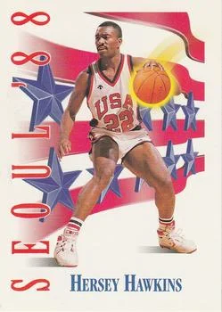 1991-92 SkyBox Hersey Hawkins USA #551 card image
