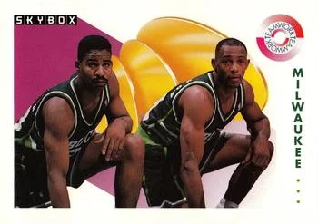 1991-92 SkyBox Jay Humphries / Alvin Robertson TW #473 card image
