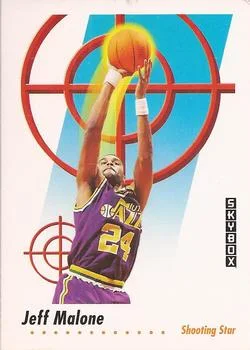 1991-92 SkyBox Jeff Malone SS #595 card image